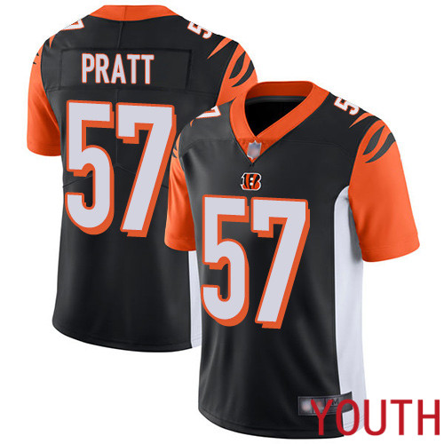 Cincinnati Bengals Limited Black Youth Germaine Pratt Home Jersey NFL Footballl #57 Vapor Untouchable->youth nfl jersey->Youth Jersey